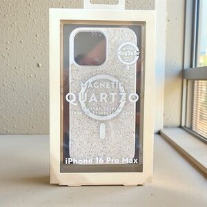 MVMT Magnetic Quartz iPhone 16 Pro Max Case - Cream